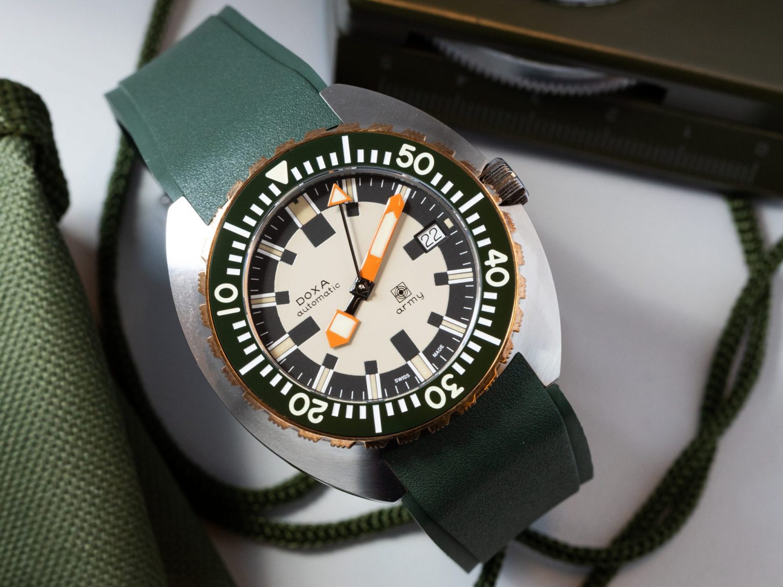 DOXA Army watch returns to duty WATCHPRO USA